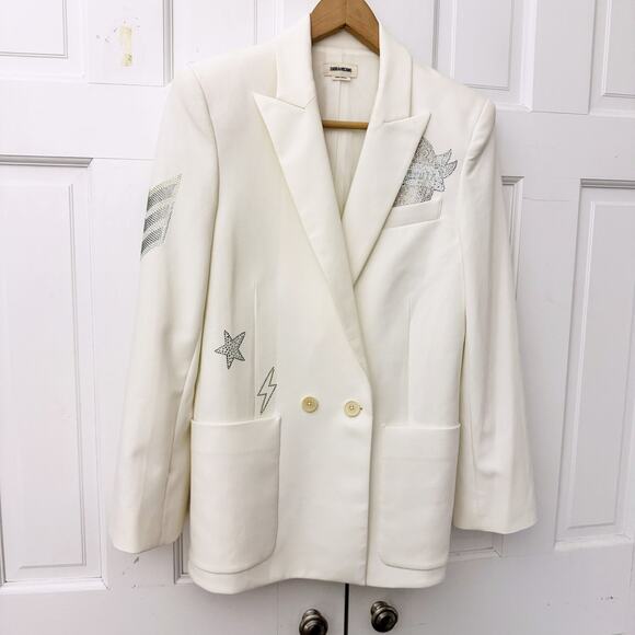 Zadig & Voltaire Visko Strass Jacket (Size 38) - Picture 8 of 16